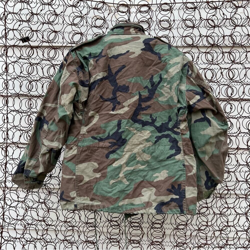 Vintage Old School Camo US Army Airborne Coat Cold Weather Field Medium Short - Picture 4 of 12